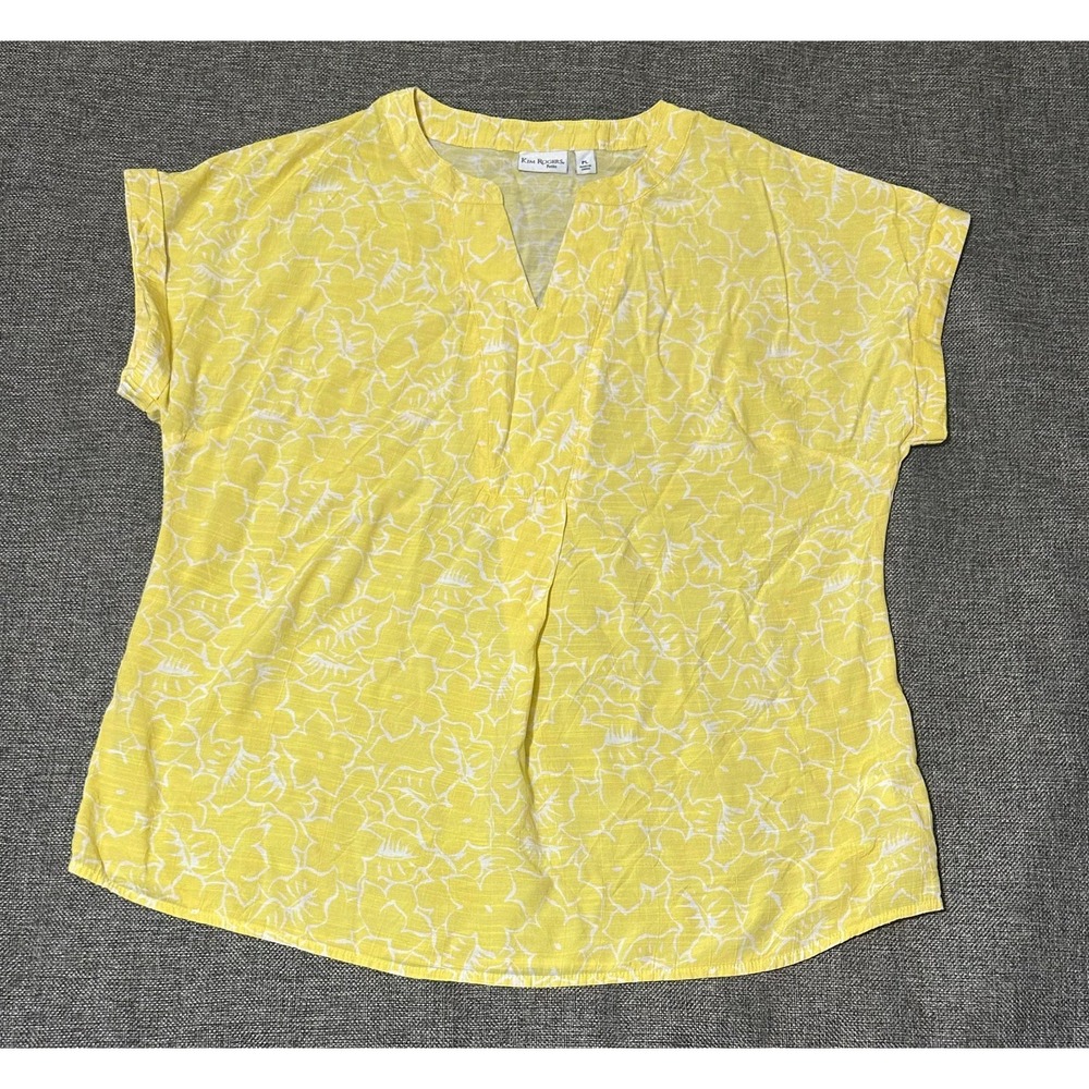 Kim Rogers‎ Women's PL Pullover V Neck Blouse